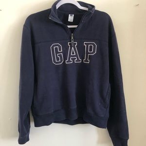 Vintage Navy Half Zip Up Crewneck GAP Sweatshirt